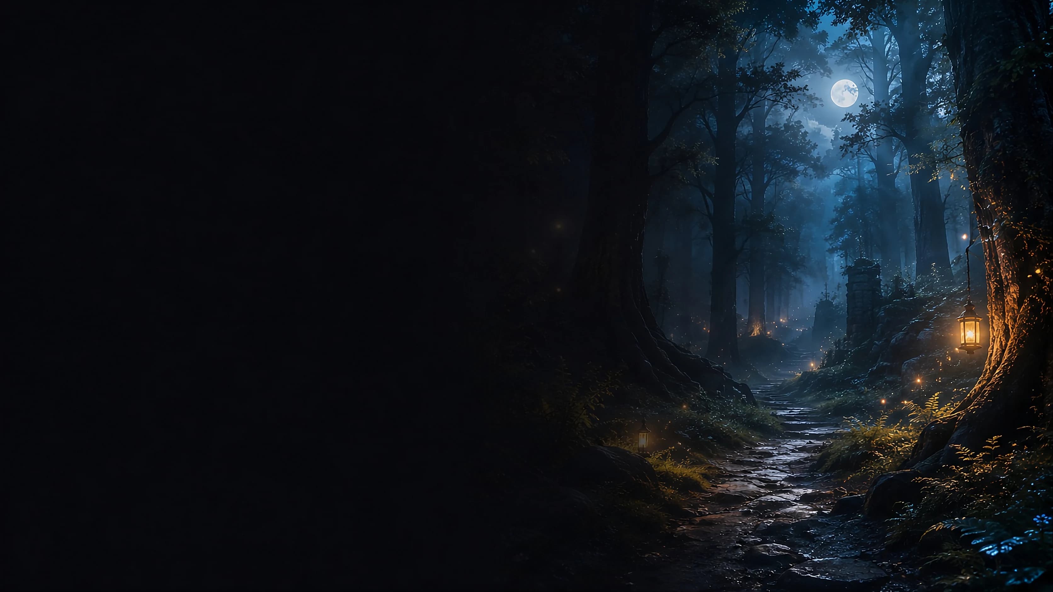 An ancient fantasy landscape shrouded in mist
